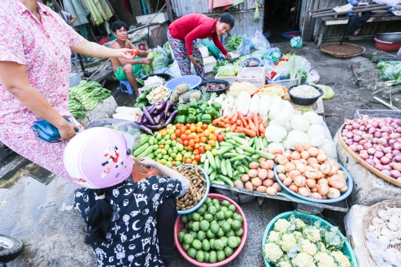 Cheap Vietnamese imports tend to edge out locally grown vegetables. KT/Chor Sokunthea